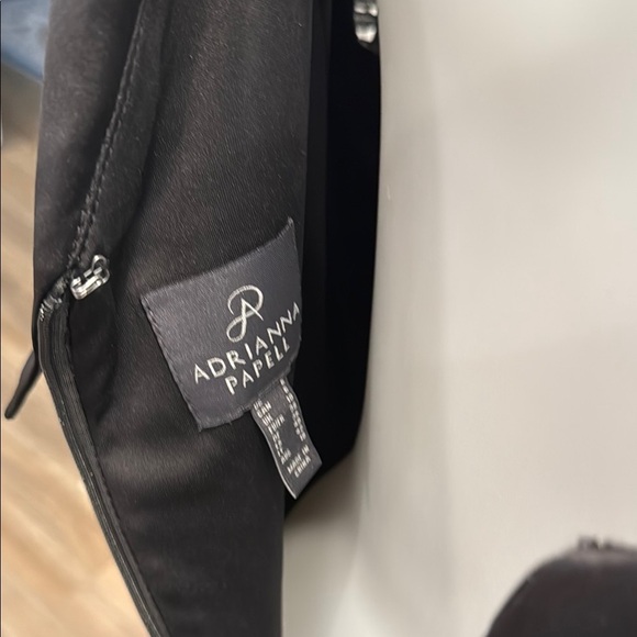 Adrianna Papell 6 Roll Neck Black Sheath Dress - Picture 8 of 11